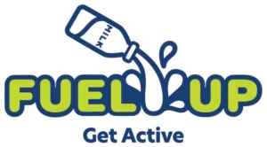 Fuel Up Get Active logo white outline