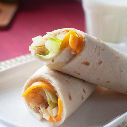 Apple and Sweet Onion Wraps