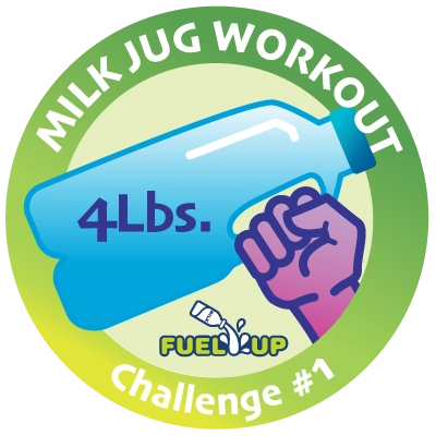 Challenge 1 Badge - Milk Jug Workout