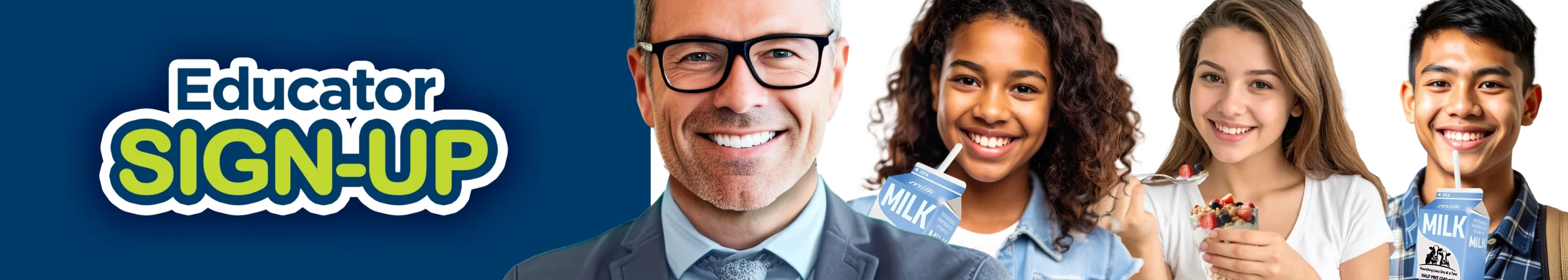 Educator Sign Up banner graphic